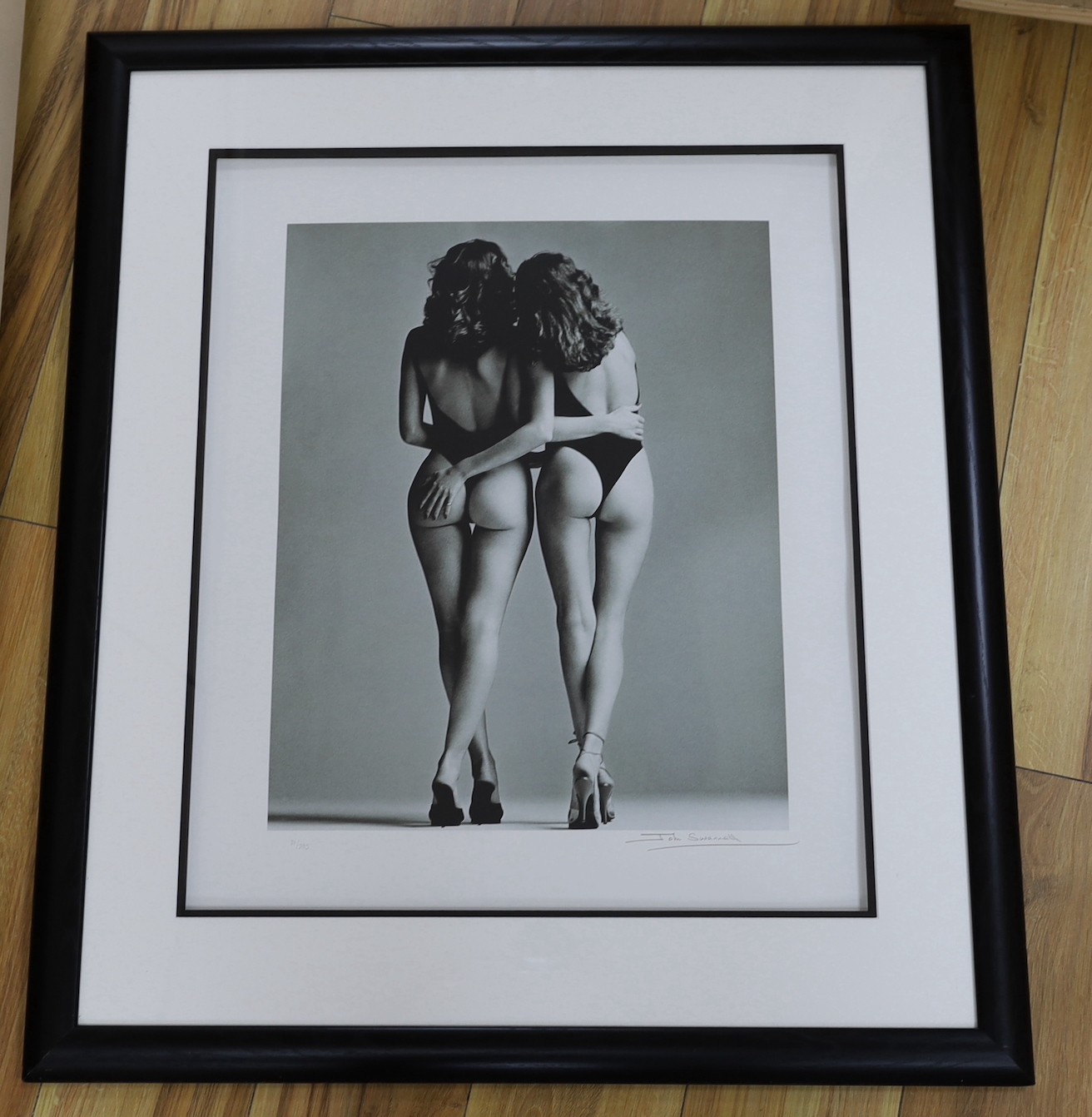 John Swannell (b.1946), gliclée photo print, 'Fine Lines', signed, COA verso, overall 62 x 52cm